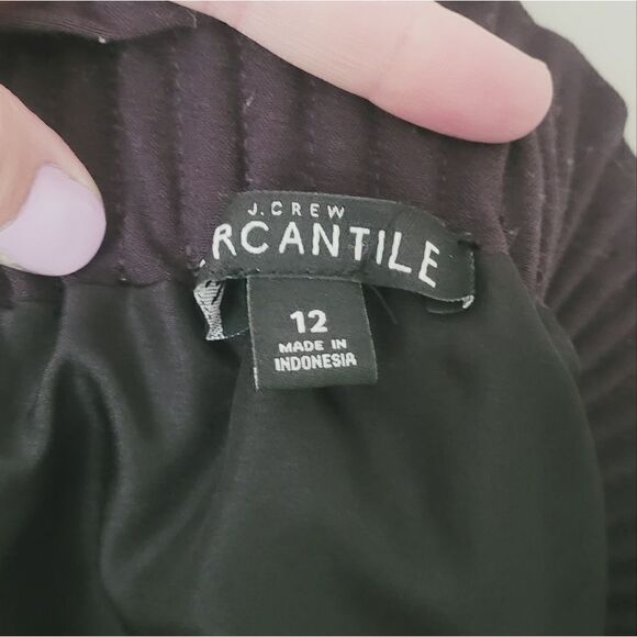 J.Crew Mercantile Sidewalk Skirt in Black Size 12 - Picture 8 of 9